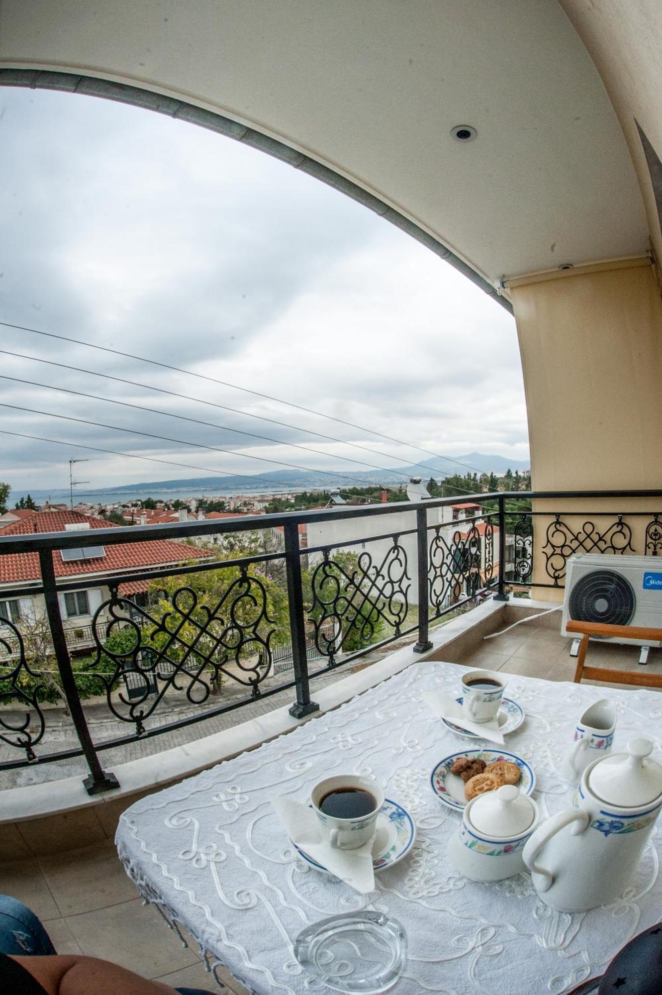 Sea View Flat Apartment Peraia  Luaran gambar